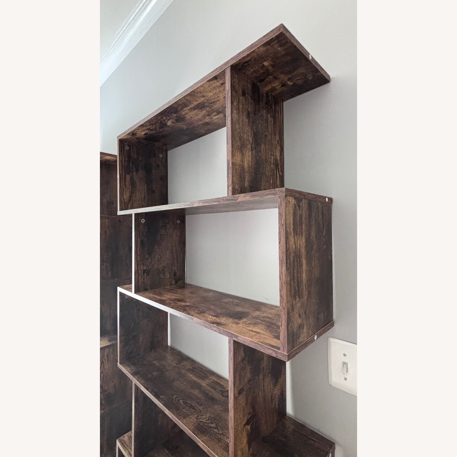 Geometric Stepped Bookcase - image-3
