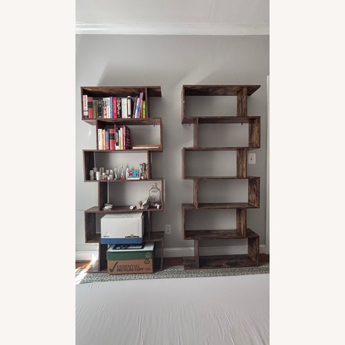 Used Geometric Stepped Bookcase for sale on AptDeco