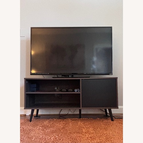 Used Dark Brown Wood Media Storage for sale on AptDeco