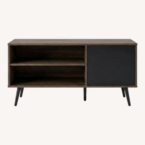 Used Dark Brown Wood Media Storage for sale on AptDeco