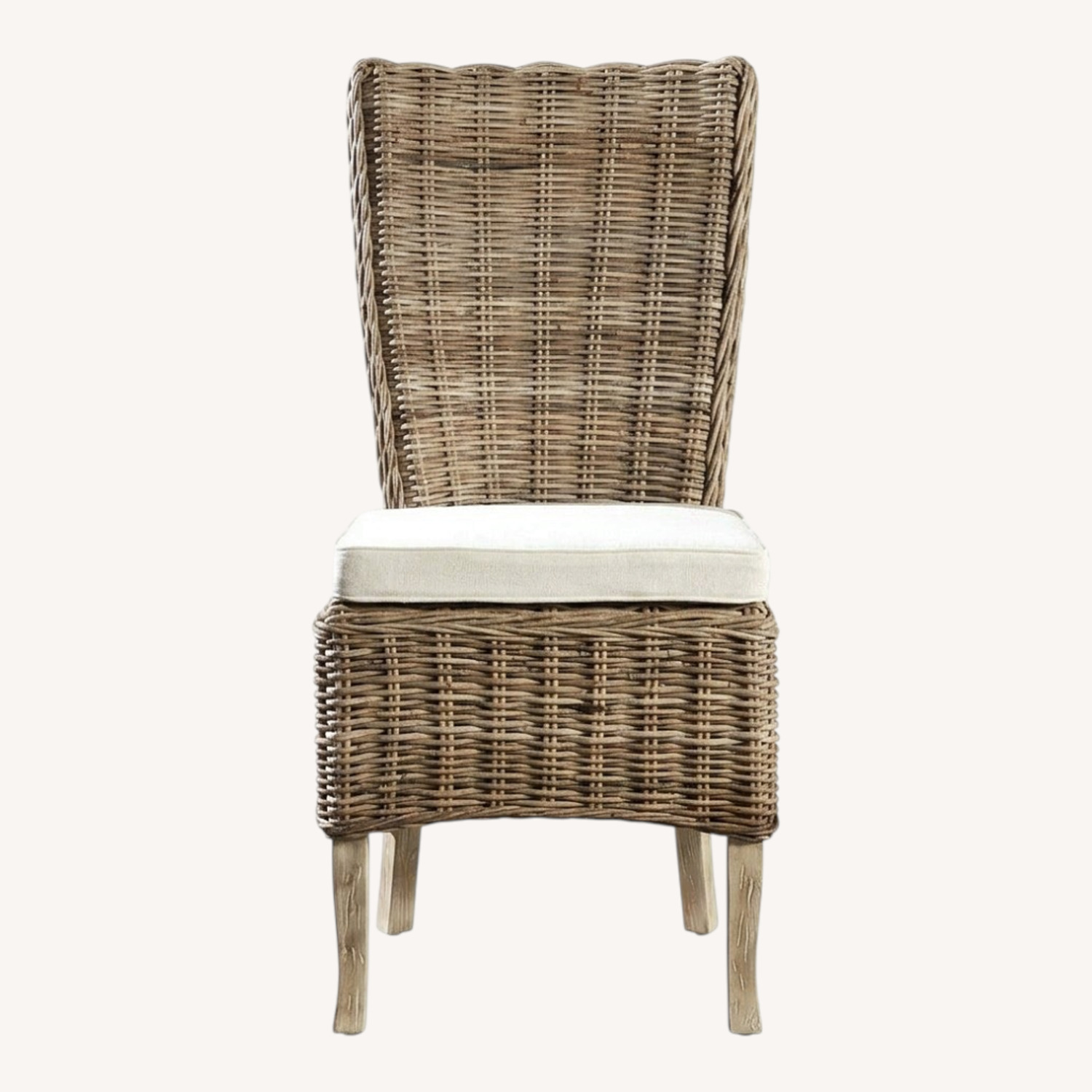 6 Woven Rattan Dining Chairs - image-0