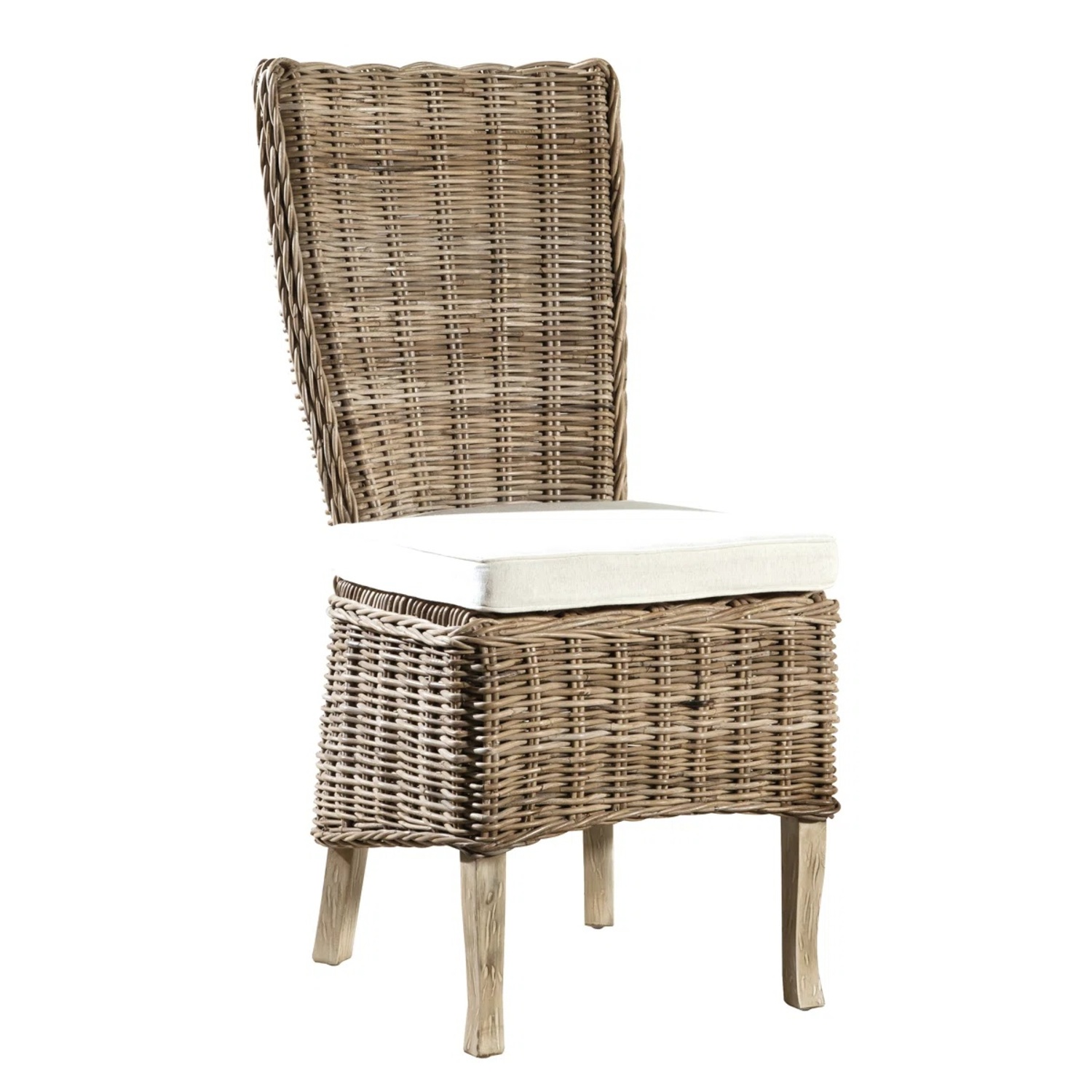 6 Woven Rattan Dining Chairs - image-7