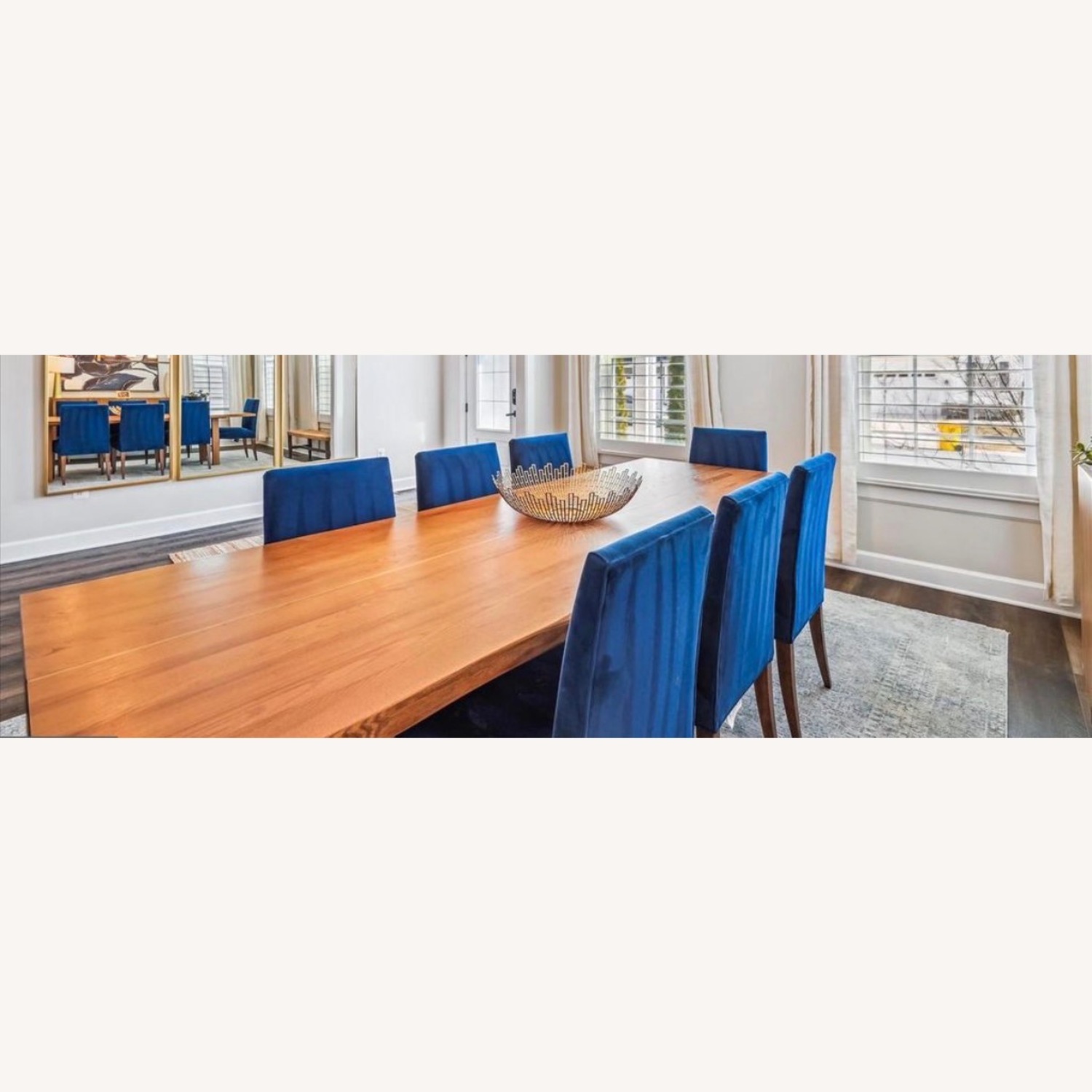 Crate & Barrel Montana 110” Live Edge Dinner Table - image-2