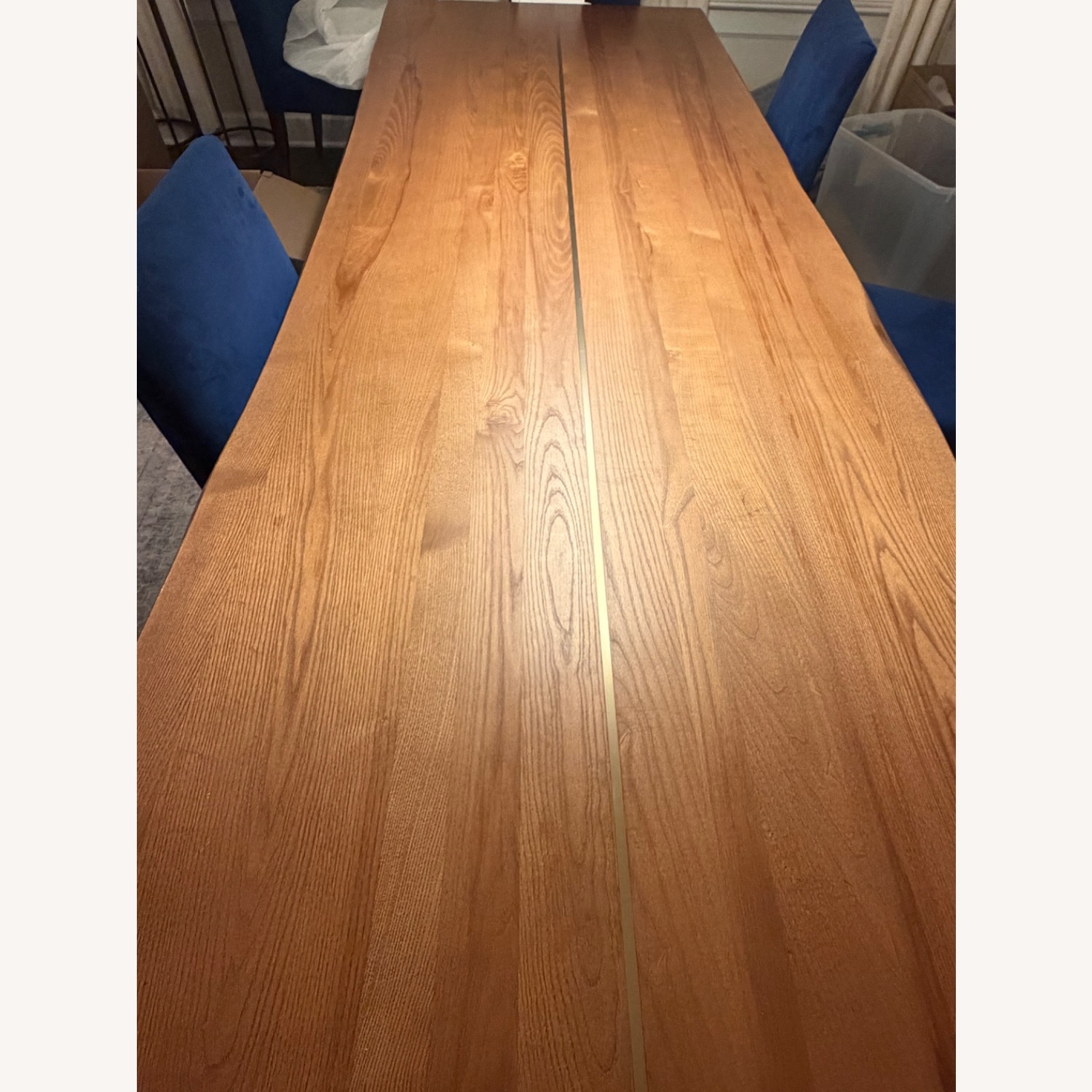 Crate & Barrel Montana 110” Live Edge Dinner Table - image-4