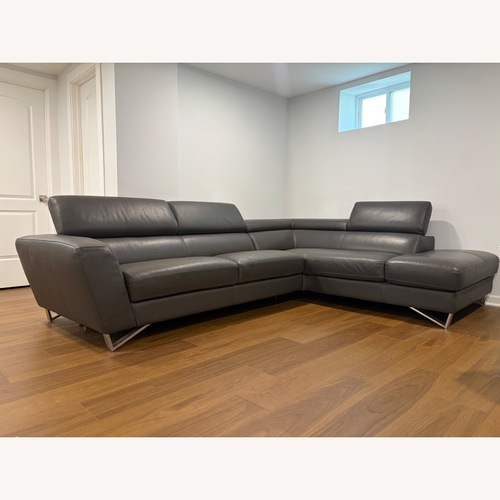 Used Bloomingdale's Dark Gray 2 Piece Sectional for sale on AptDeco