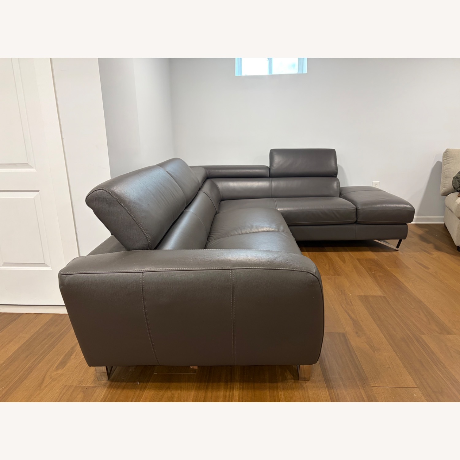 Bloomingdale's Dark Gray 2 Piece Sectional - image-8