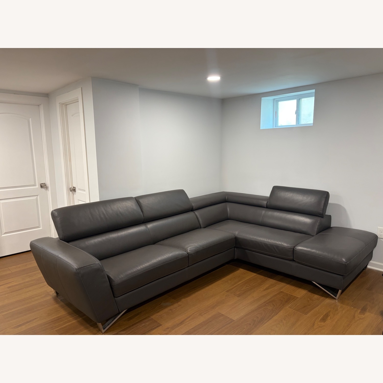 Bloomingdale's Dark Gray 2 Piece Sectional - image-2