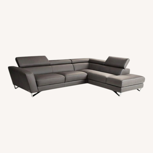 Used Bloomingdale's Dark Gray 2 Piece Sectional for sale on AptDeco