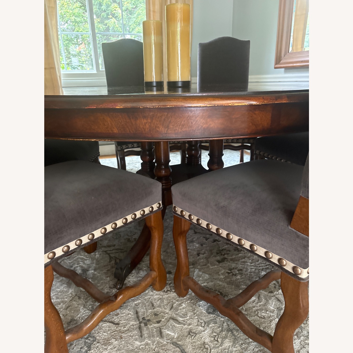 Classic Walnut Wood Table Antique - image-3