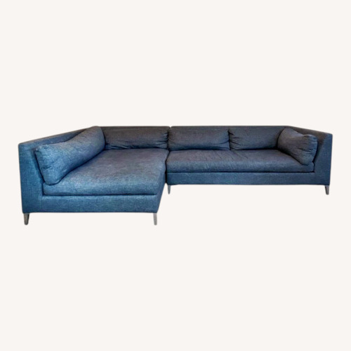 Used Large Blue High-Quality Brand Sectional for sale on AptDeco
