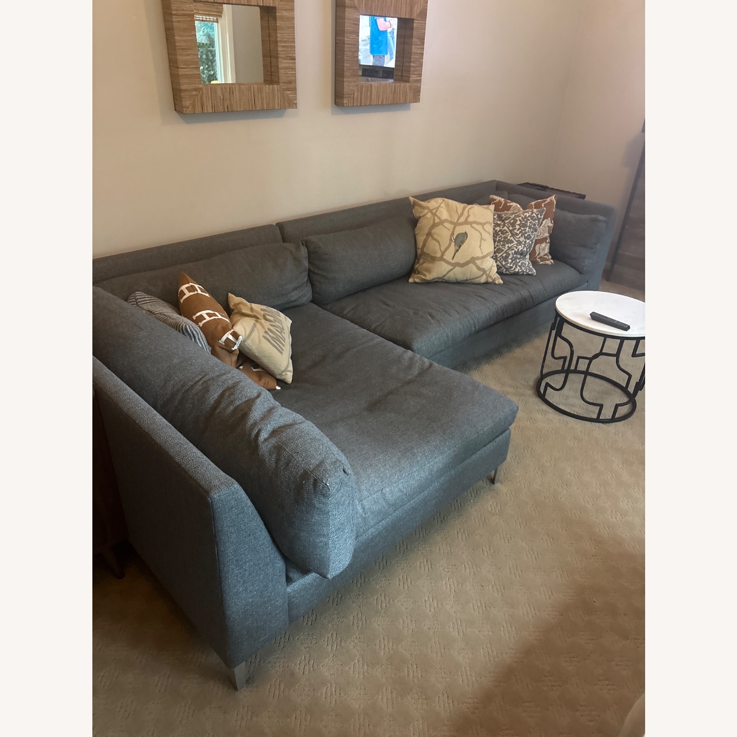 Large Blue High-Quality Brand Sectional - image-2