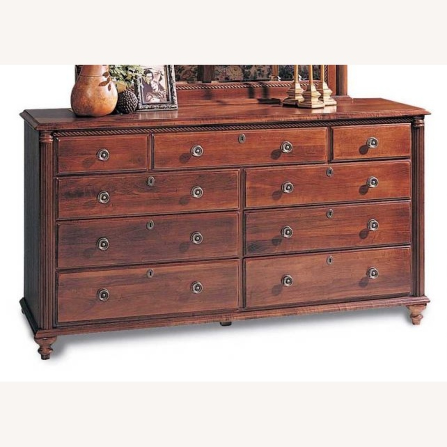 Dark Brown Wood Chest - image-6