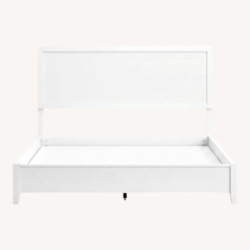 Used Ashley Furniture Binterglen White Wood Full Bed for sale on AptDeco