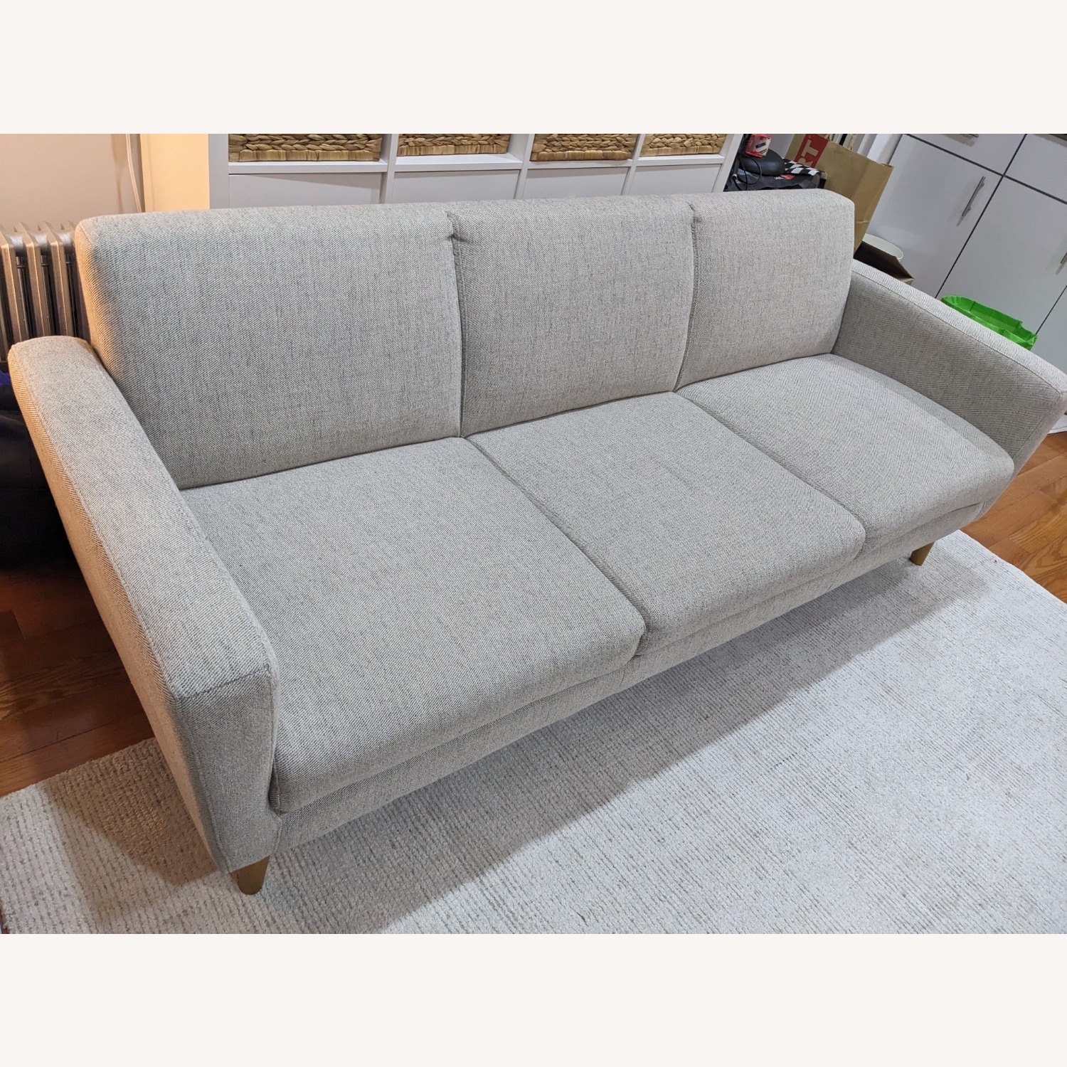 West Elm Oliver Sofa 82", Twill, Dove - image-1