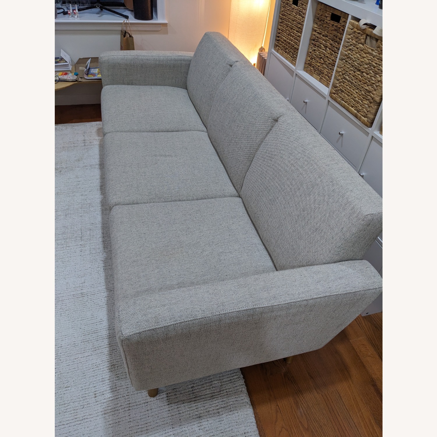 West Elm Oliver Sofa 82", Twill, Dove - image-3