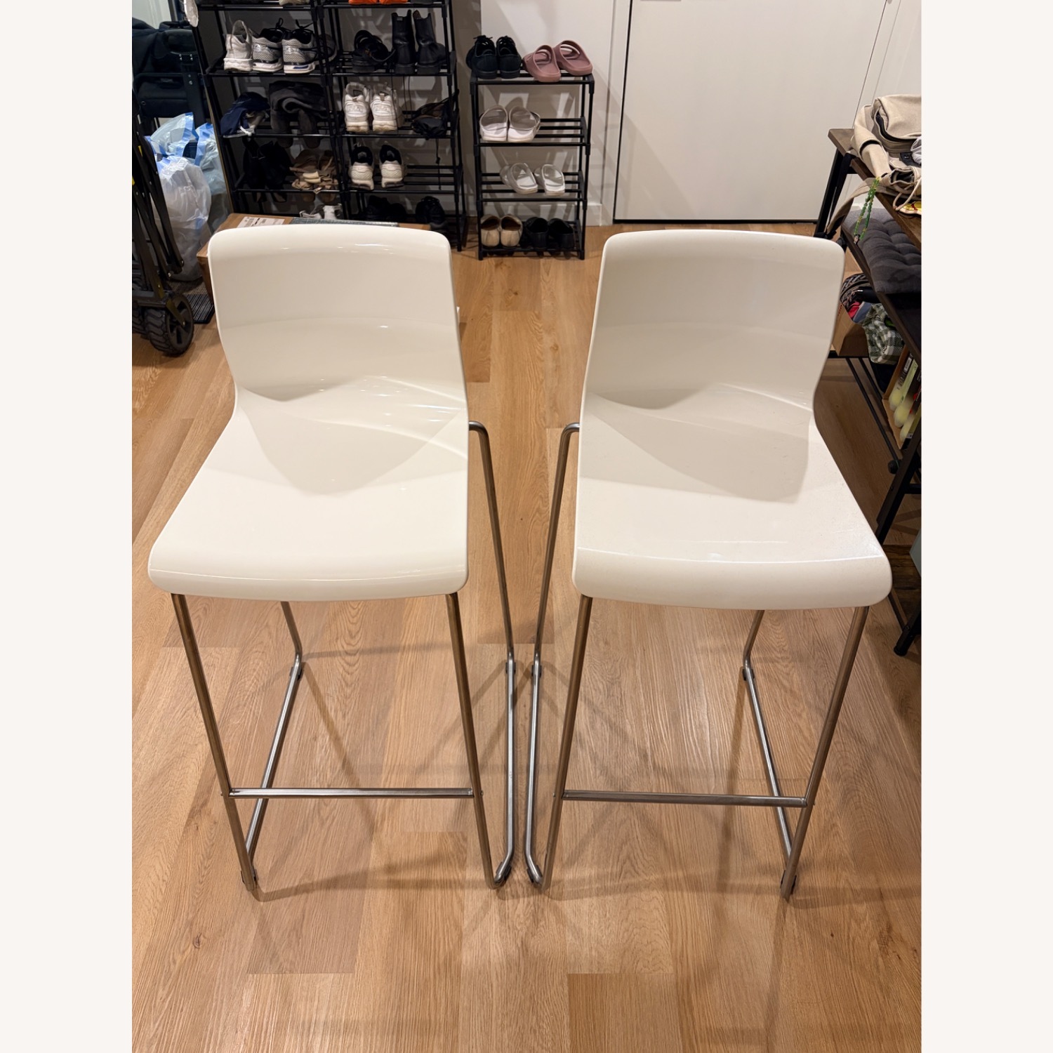 IKEA GLENN White Stools - image-1