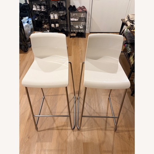 Used IKEA GLENN White Stools for sale on AptDeco