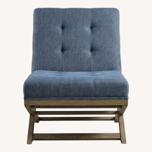 Used Sidewinder Blue Wood Accent Chairs for sale on AptDeco