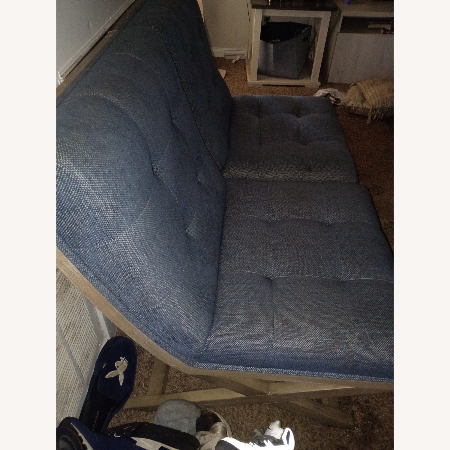 Sidewinder Blue Wood Accent Chairs - image-3