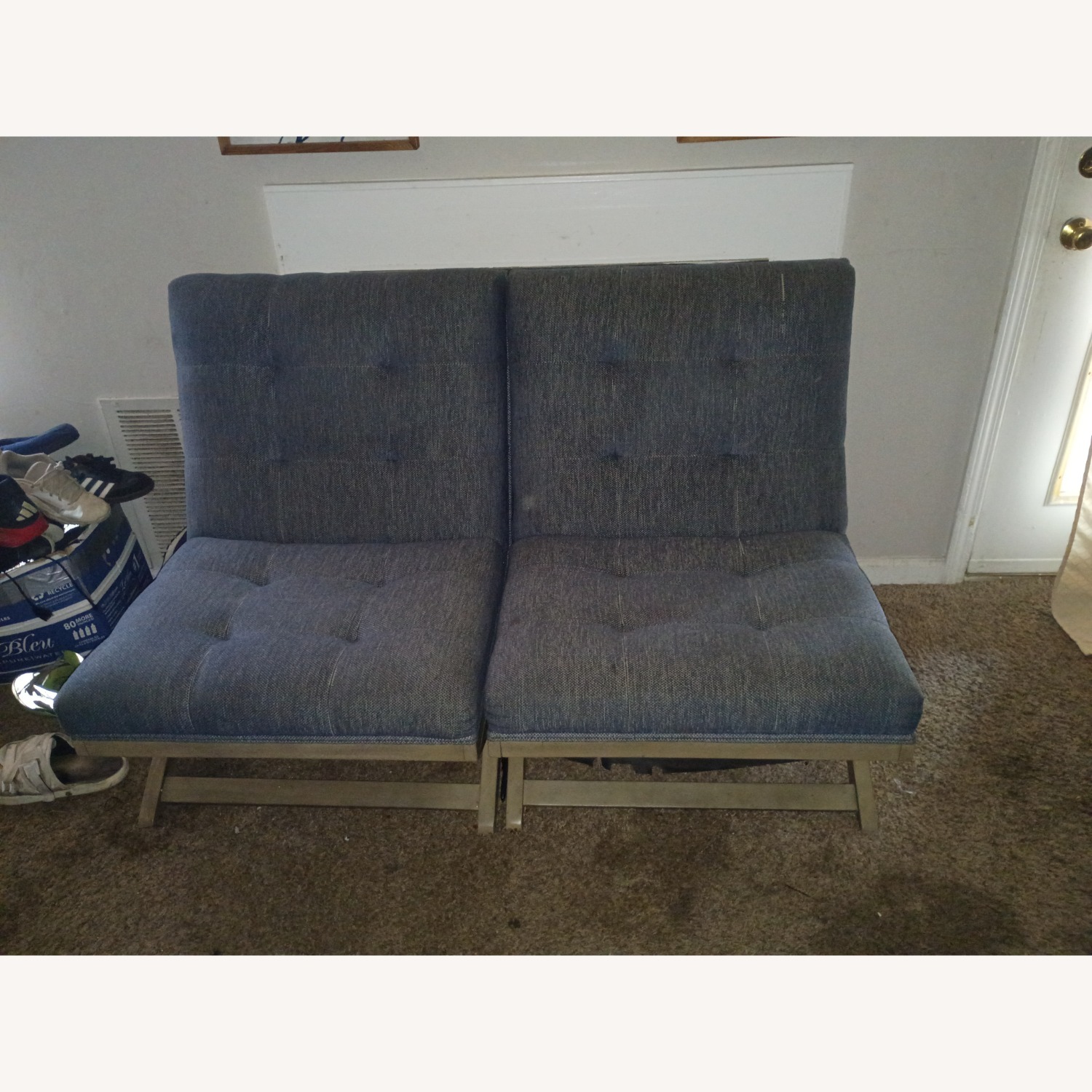 Sidewinder Blue Wood Accent Chairs - image-1