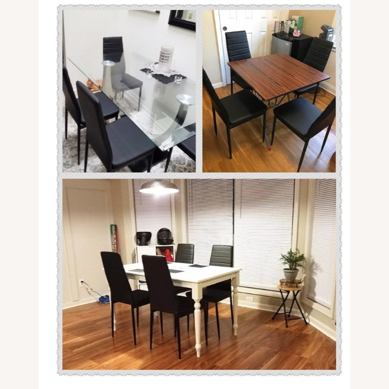 Amazon Modern Dining Chair Black Leather Alloy Steel - image-4