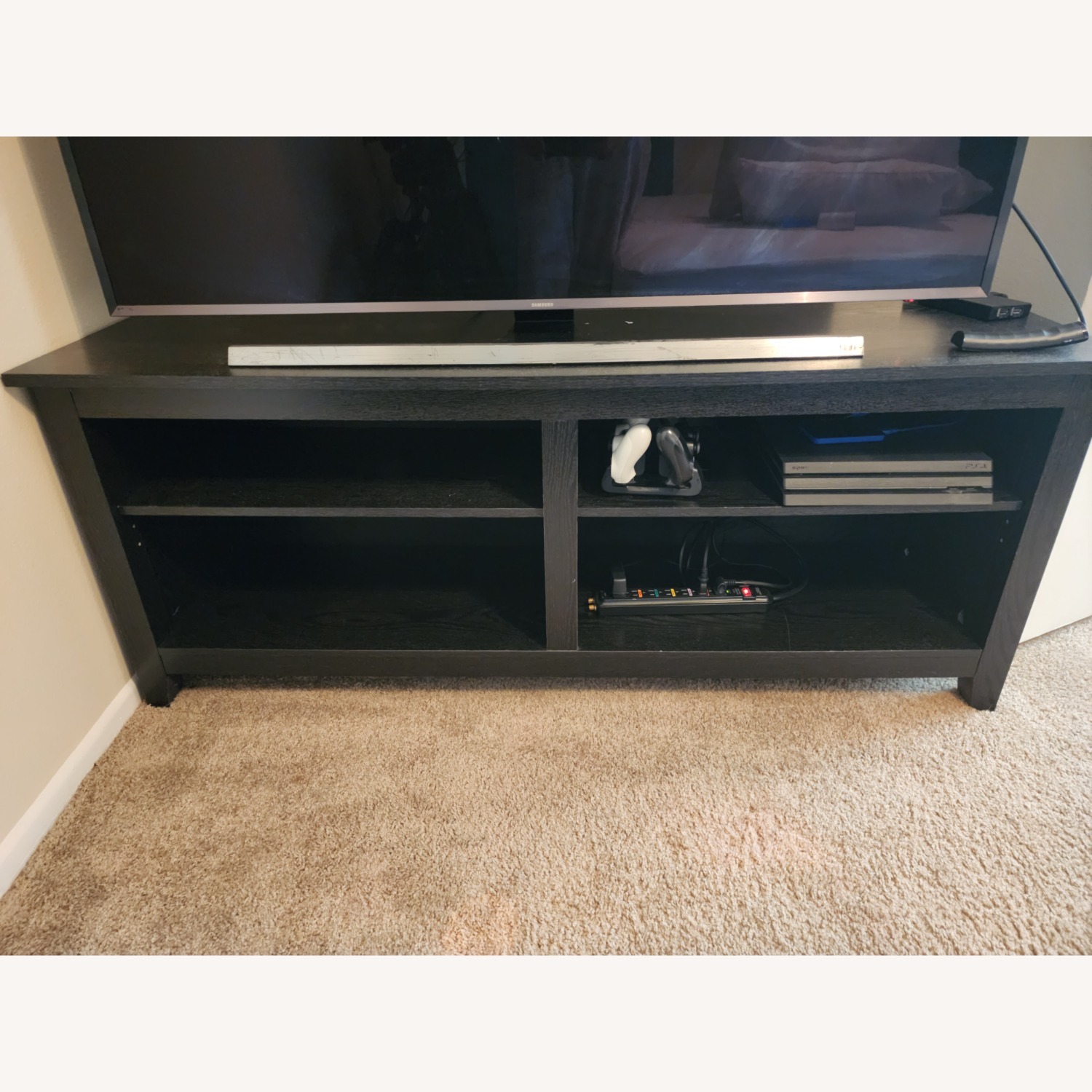 Amazon Black TV Stand for TVs up to 65 Inches - image-2