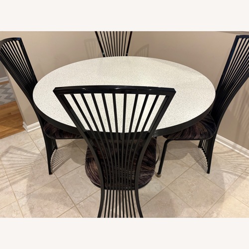Used Vintage Custom Dining Table and 4 Chairs Set for sale on AptDeco