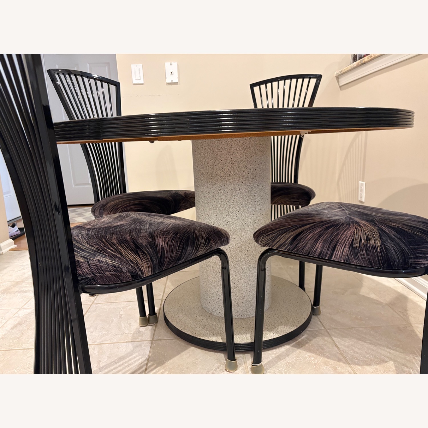 Vintage Custom Dining Table and 4 Chairs Set - image-7