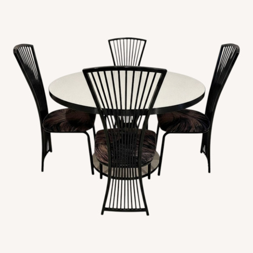 Used Vintage Custom Dining Table and 4 Chairs Set for sale on AptDeco