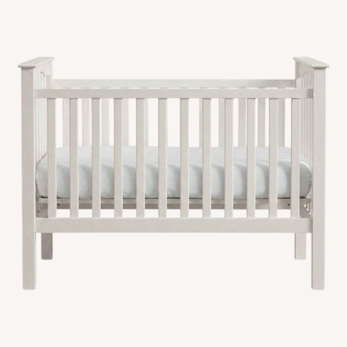 Used Pottery Barn Kendall White Wood Crib for sale on AptDeco
