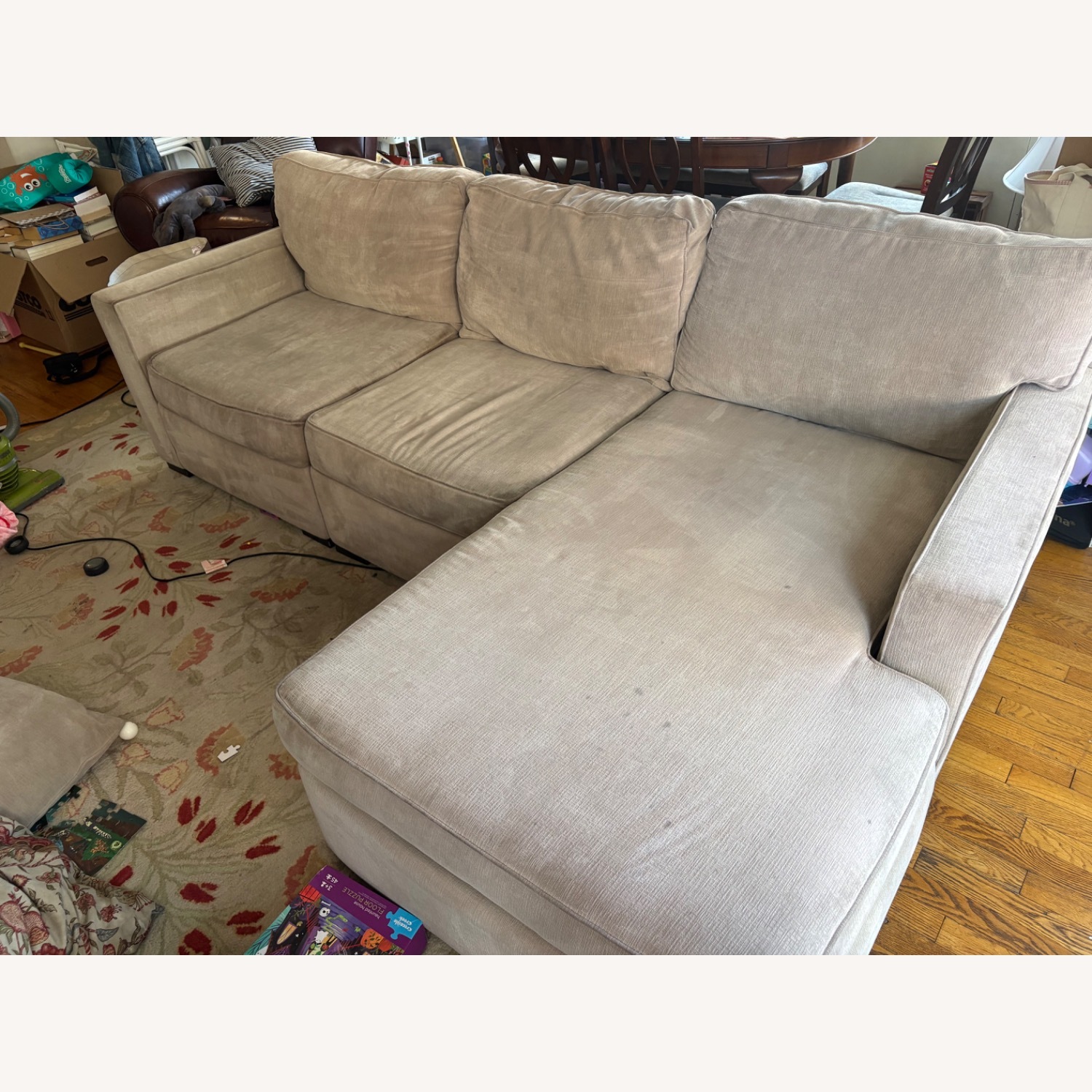Macy's Radley Natural 3+ Piece Sectional - image-4
