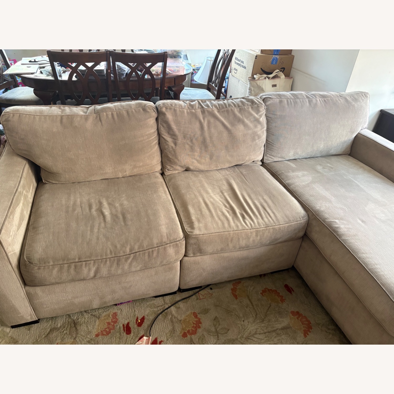 Macy's Radley Natural 3+ Piece Sectional - image-3