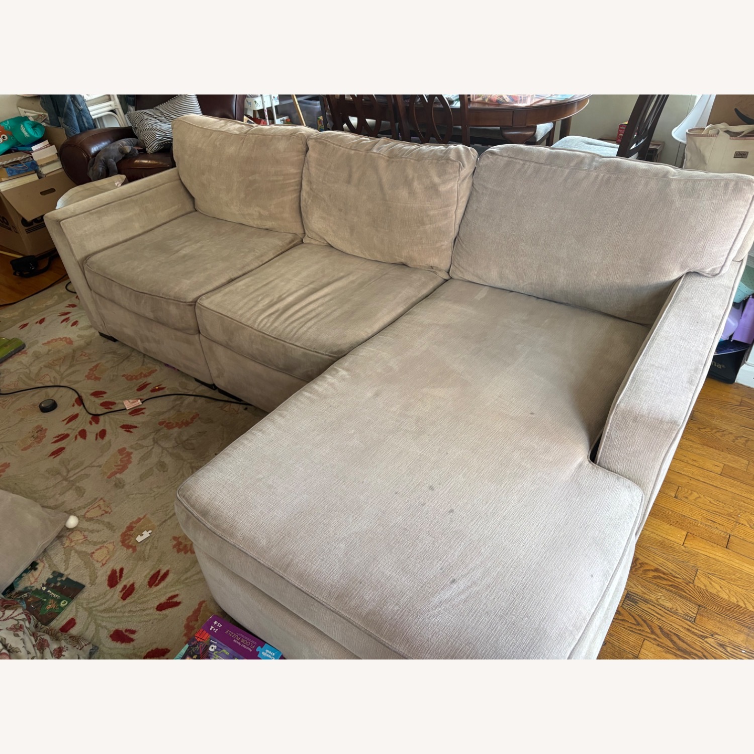 Macy's Radley Natural 3+ Piece Sectional - image-7
