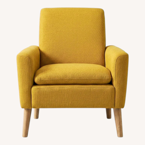Used Yellow Fabric Armchair for sale on AptDeco