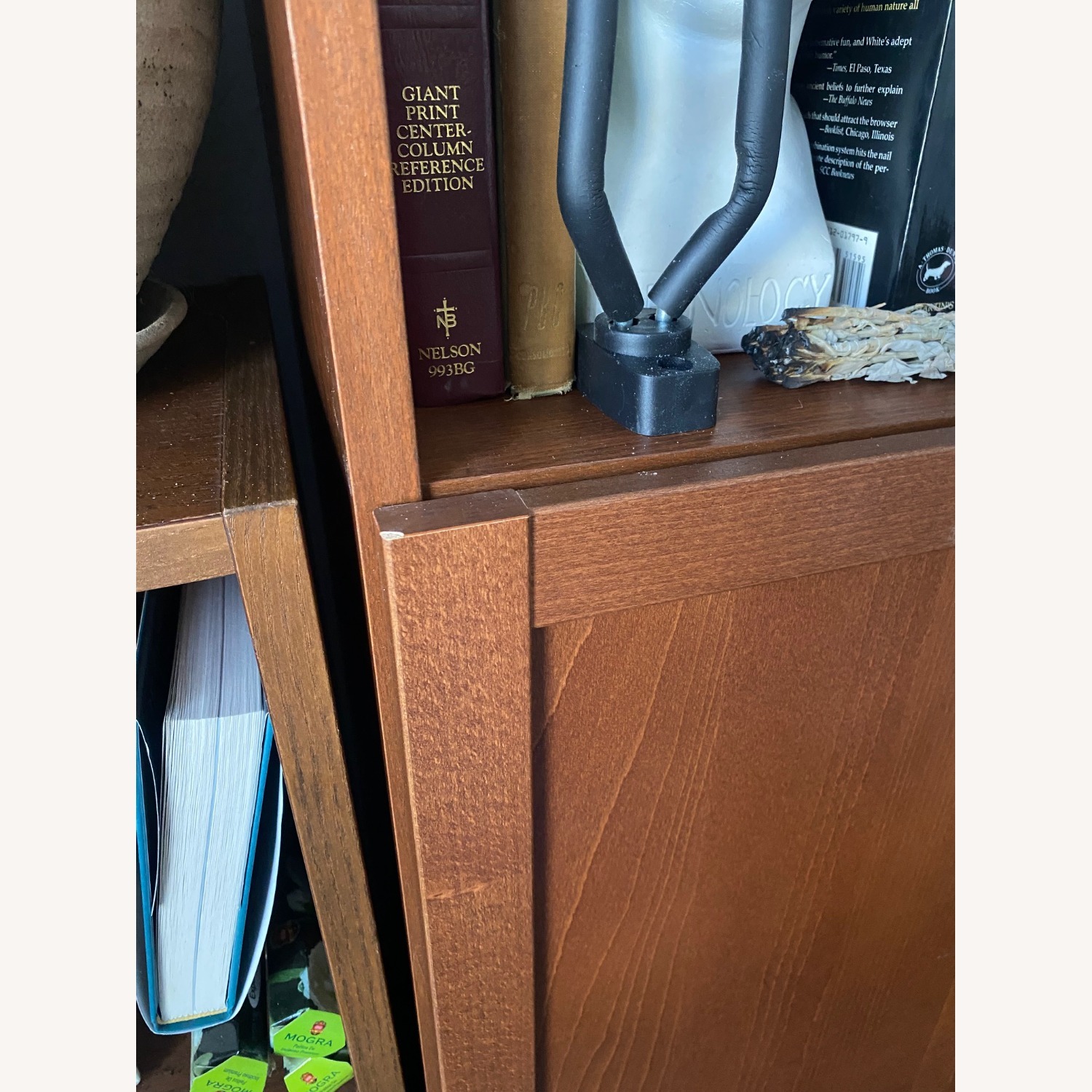 2 IKEA Billy WALNUT Wood Bookcase Shelves - image-8
