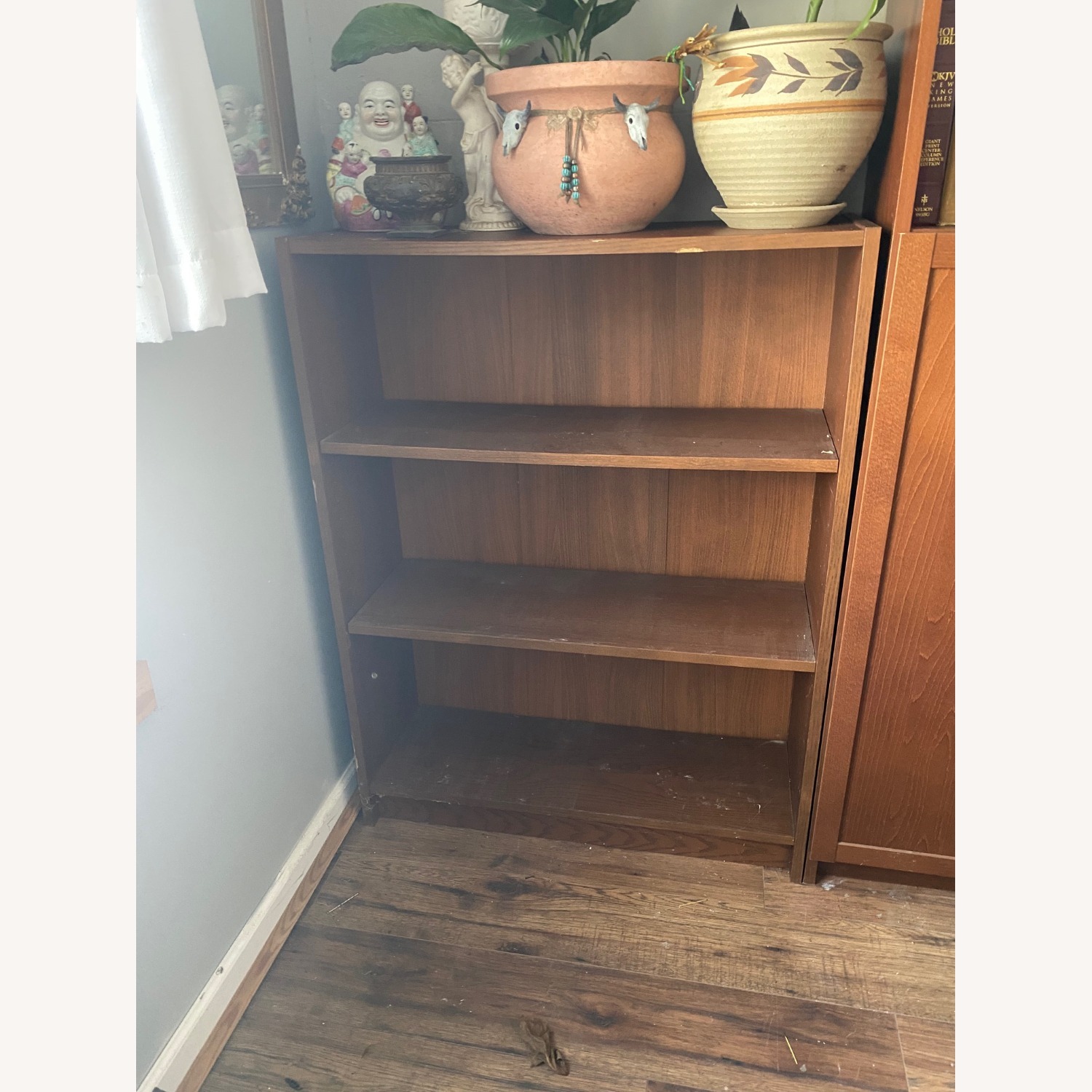 2 IKEA Billy WALNUT Wood Bookcase Shelves - image-6