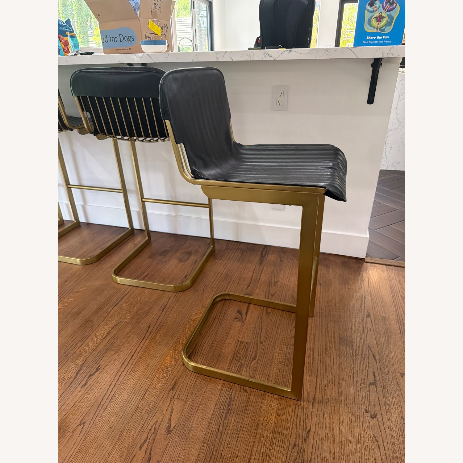 CB2 Rake Black Counter Stool by Kravitz Design - image-2