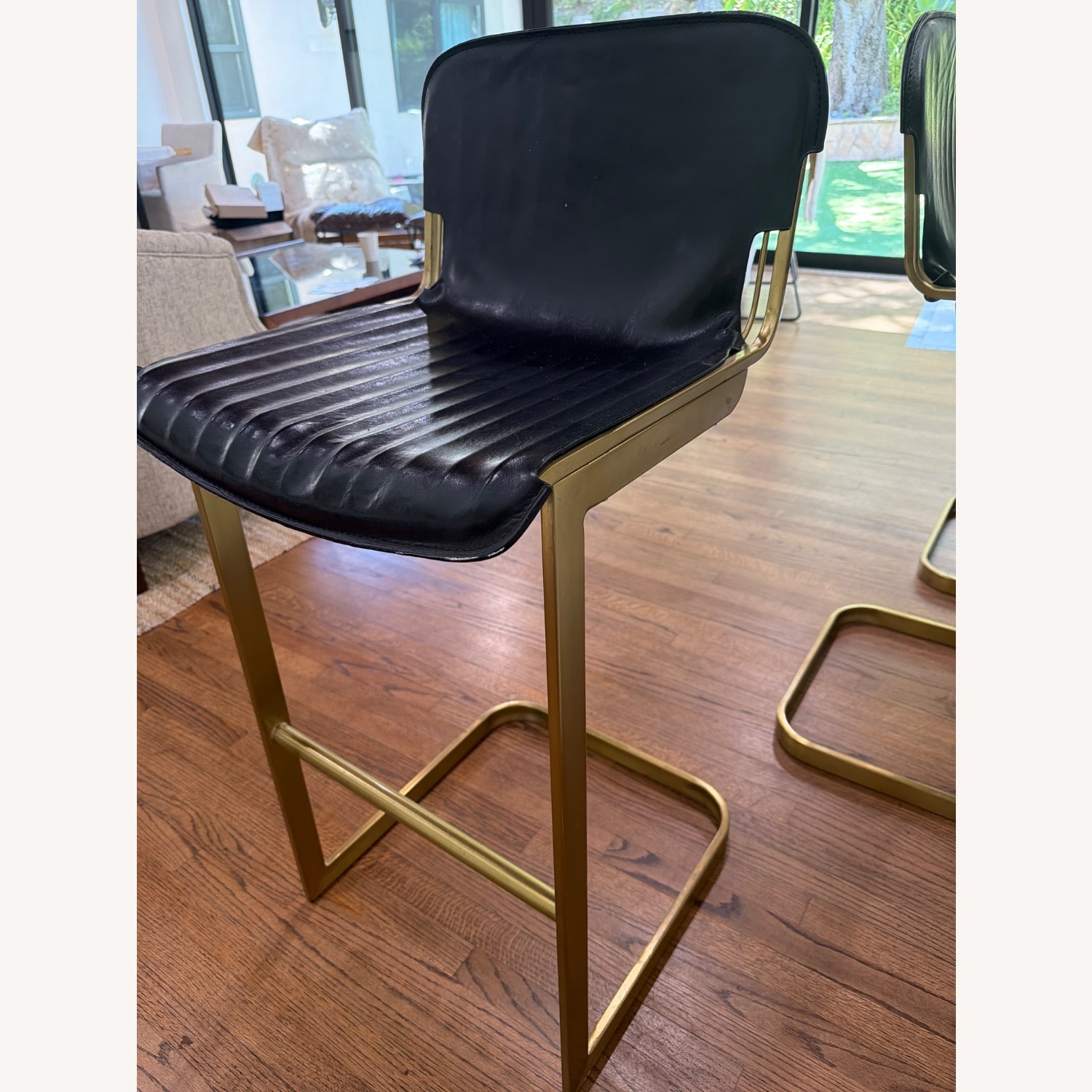 CB2 Rake Black Counter Stool by Kravitz Design - image-4