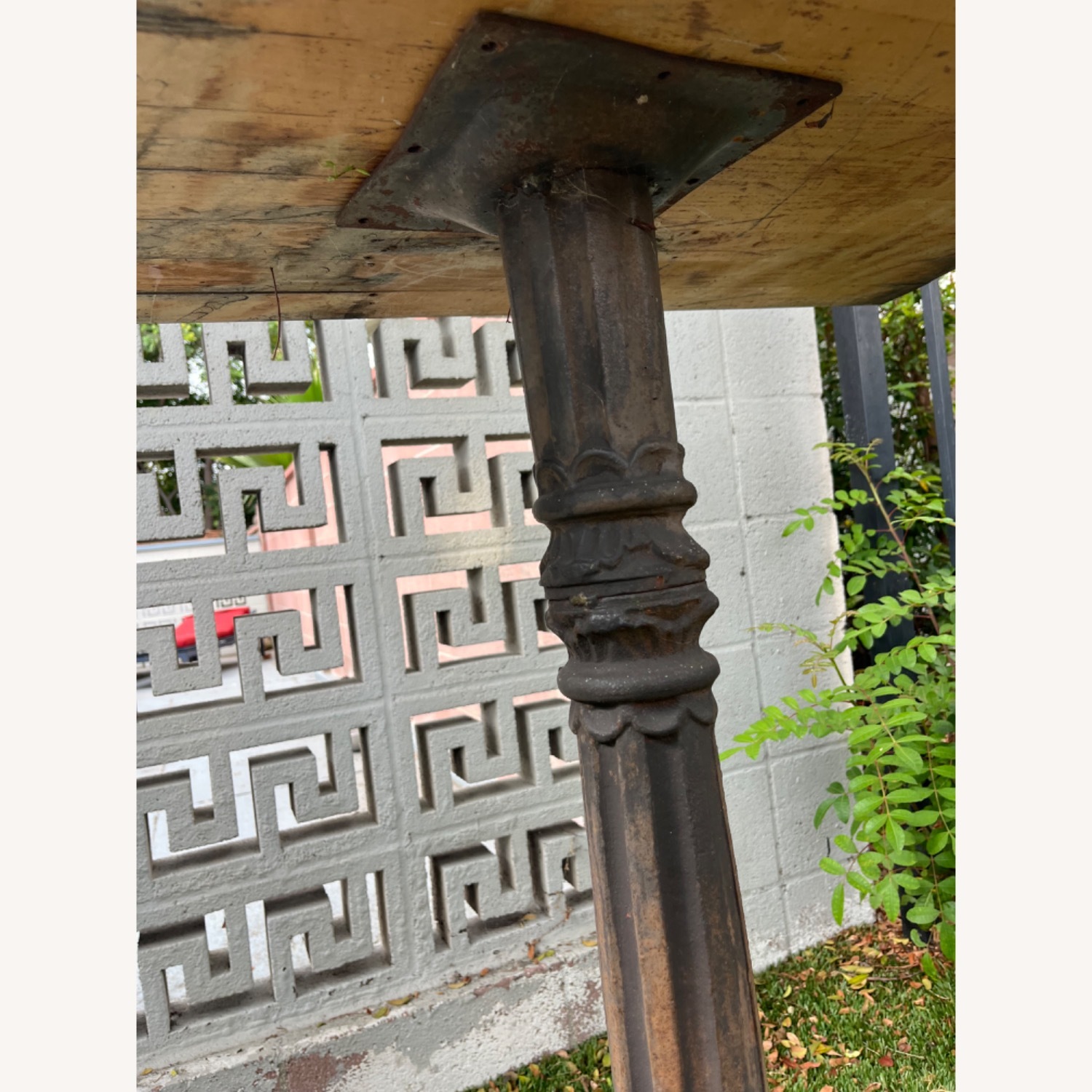Vintage/Antique Finds Iron Dining Table (Stand Only) - image-1