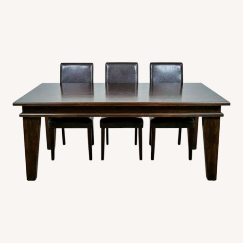 Used Restoration Hardware Dark Brown Dining Set for sale on AptDeco