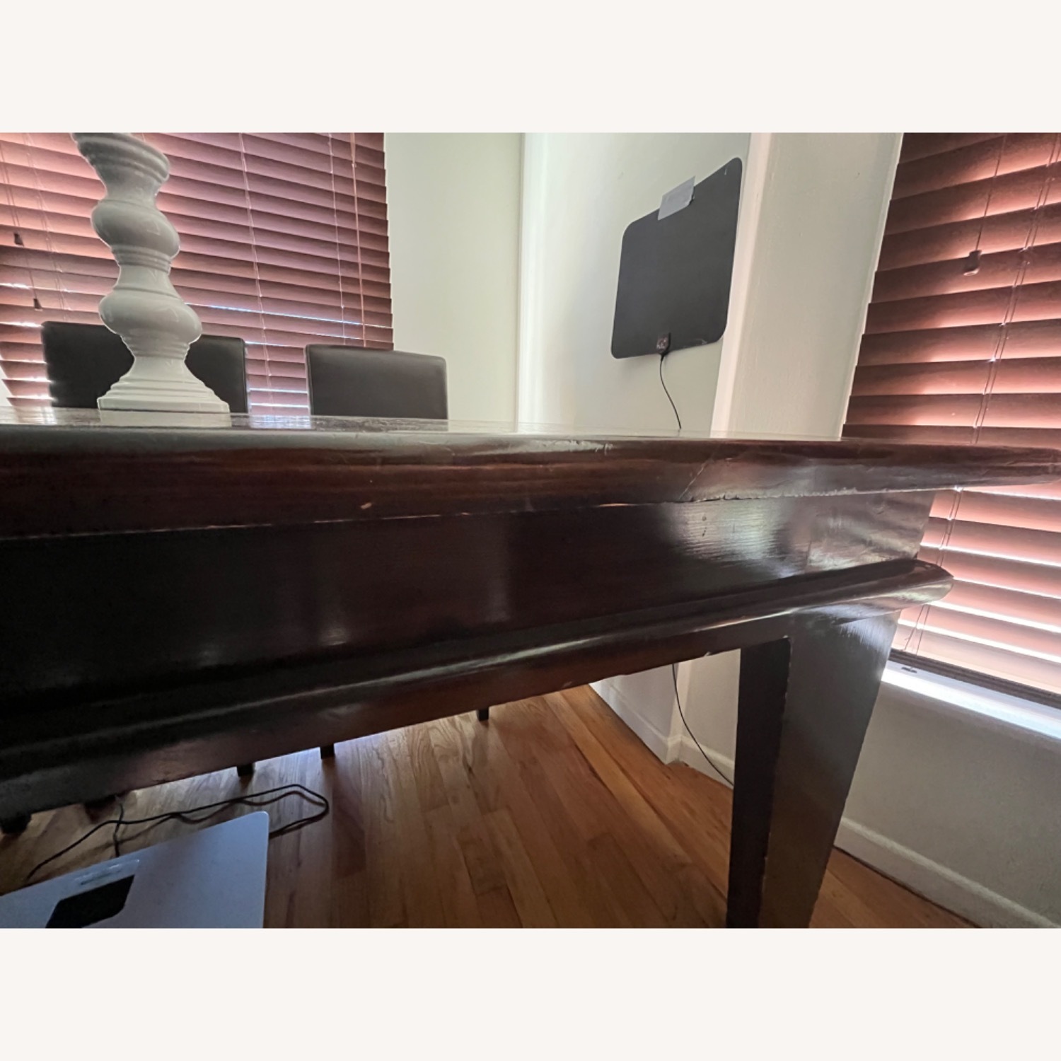 Restoration Hardware Dark Brown Dining Set - image-2