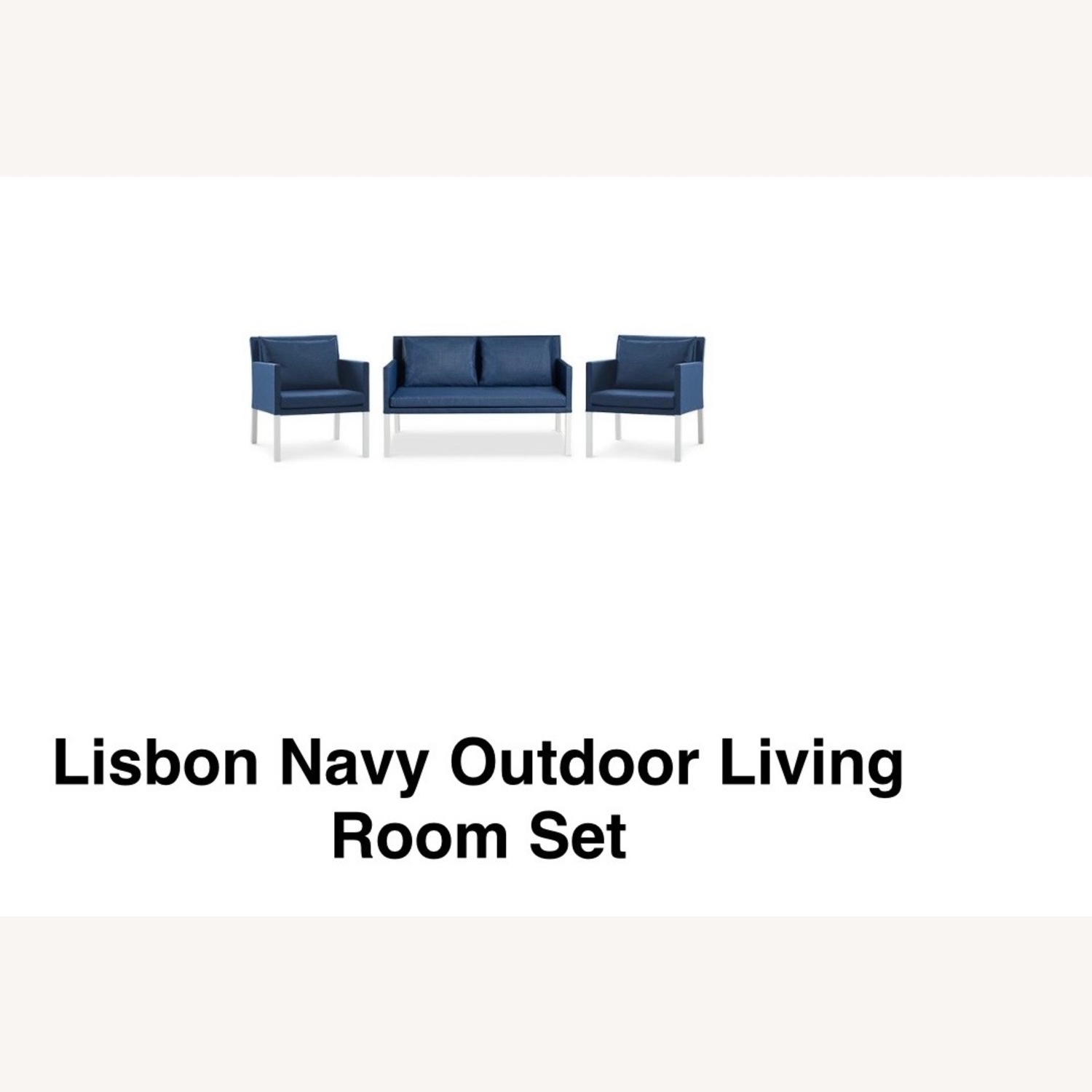 Navy Patio/Outdoor Chairs - image-2