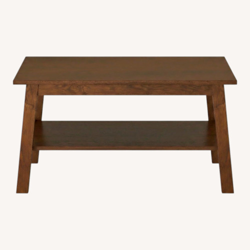 Used IKEA LUNNARP Brown Wood Stain Coffee Table for sale on AptDeco