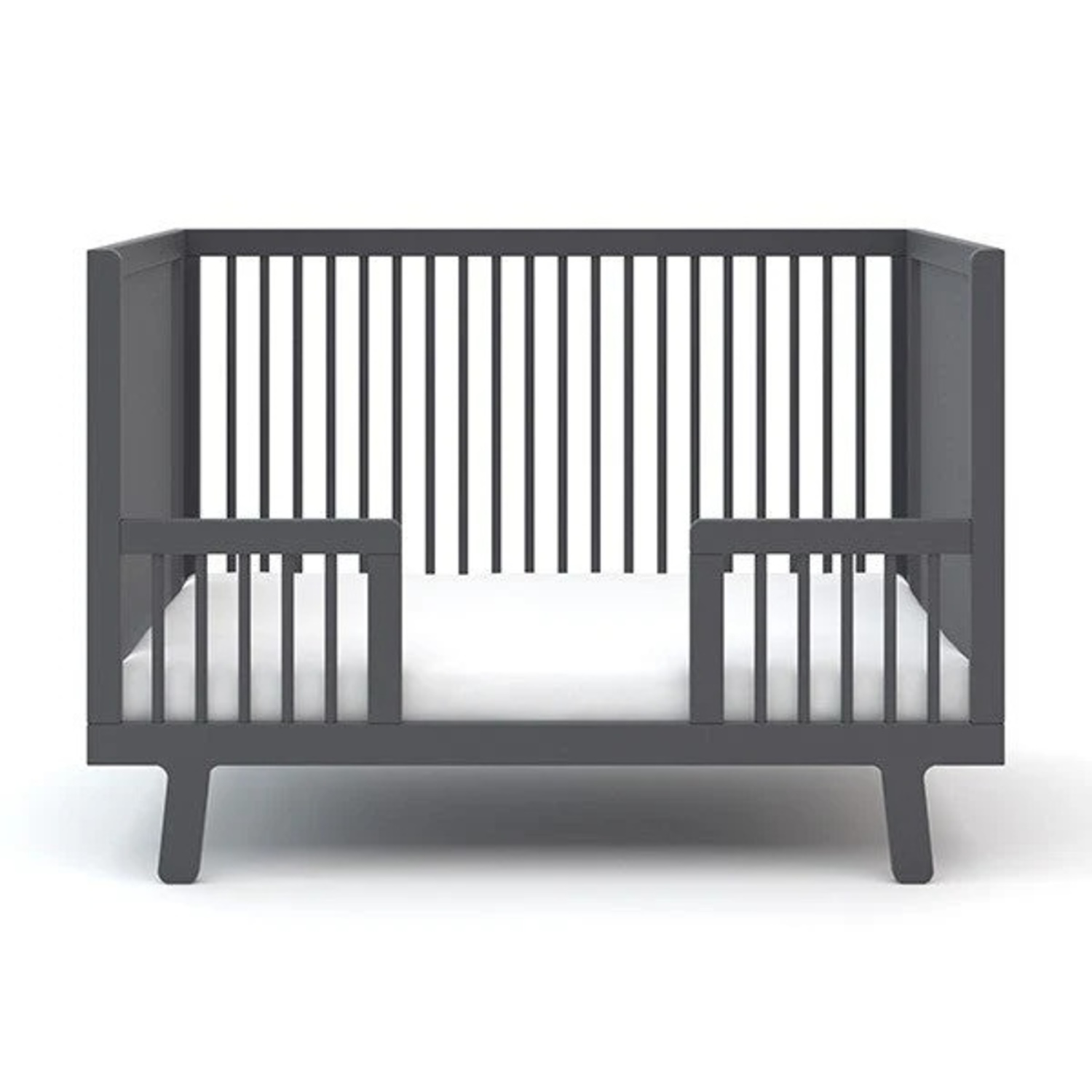 Oeuf Sparrow Light Gray Wood Crib - image-4