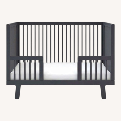 Used Oeuf Sparrow Light Gray Wood Crib for sale on AptDeco