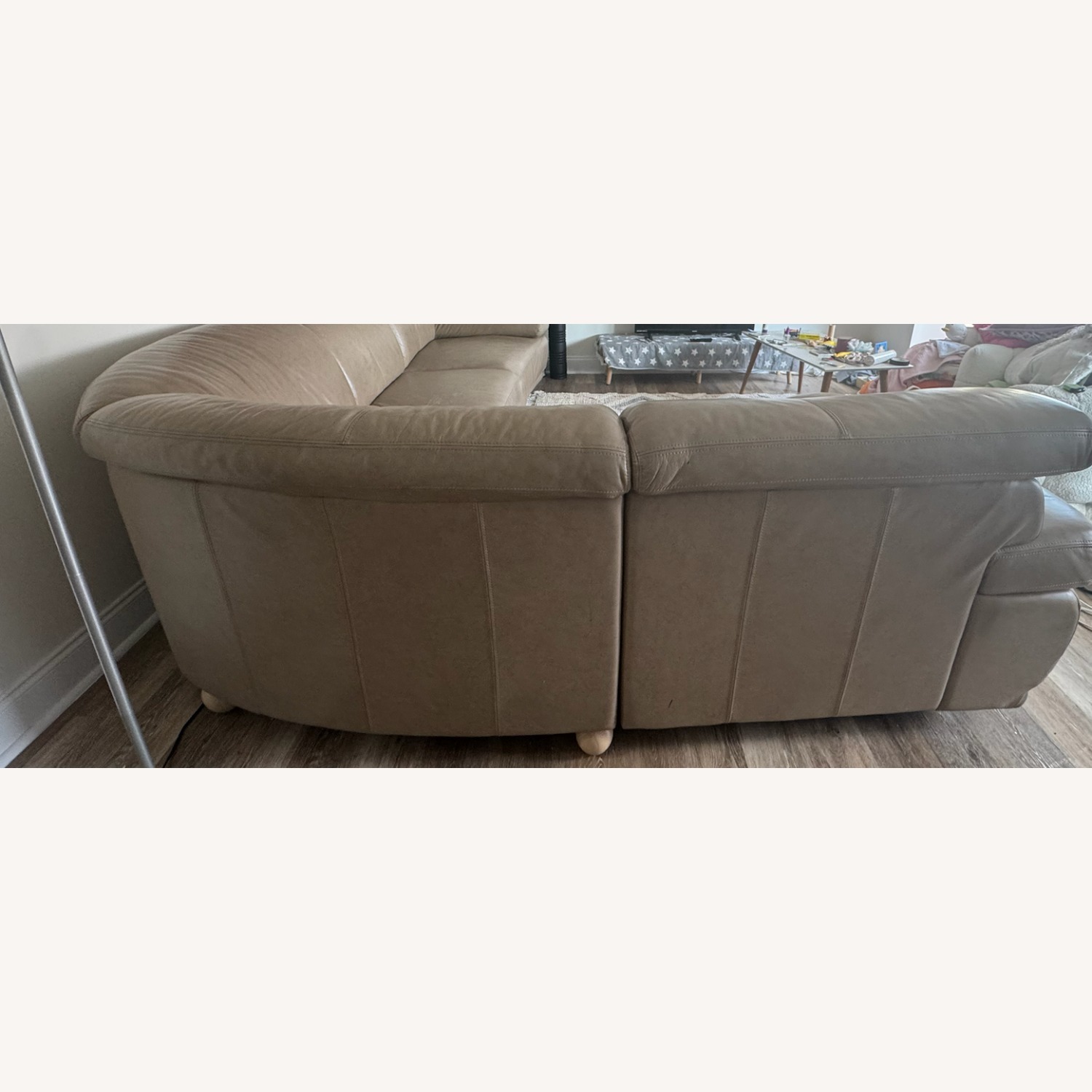 Leather 3+ Piece Sectional - image-4
