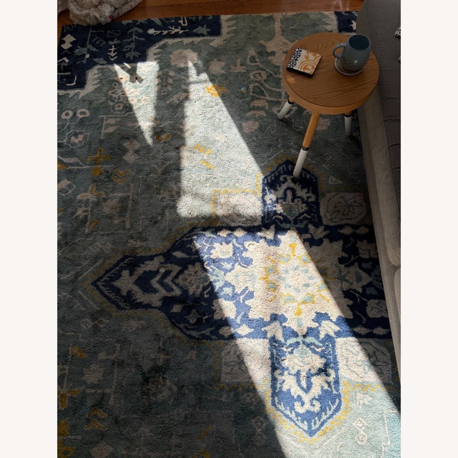 Anthropologie Teal 8x10 Rug - image-2
