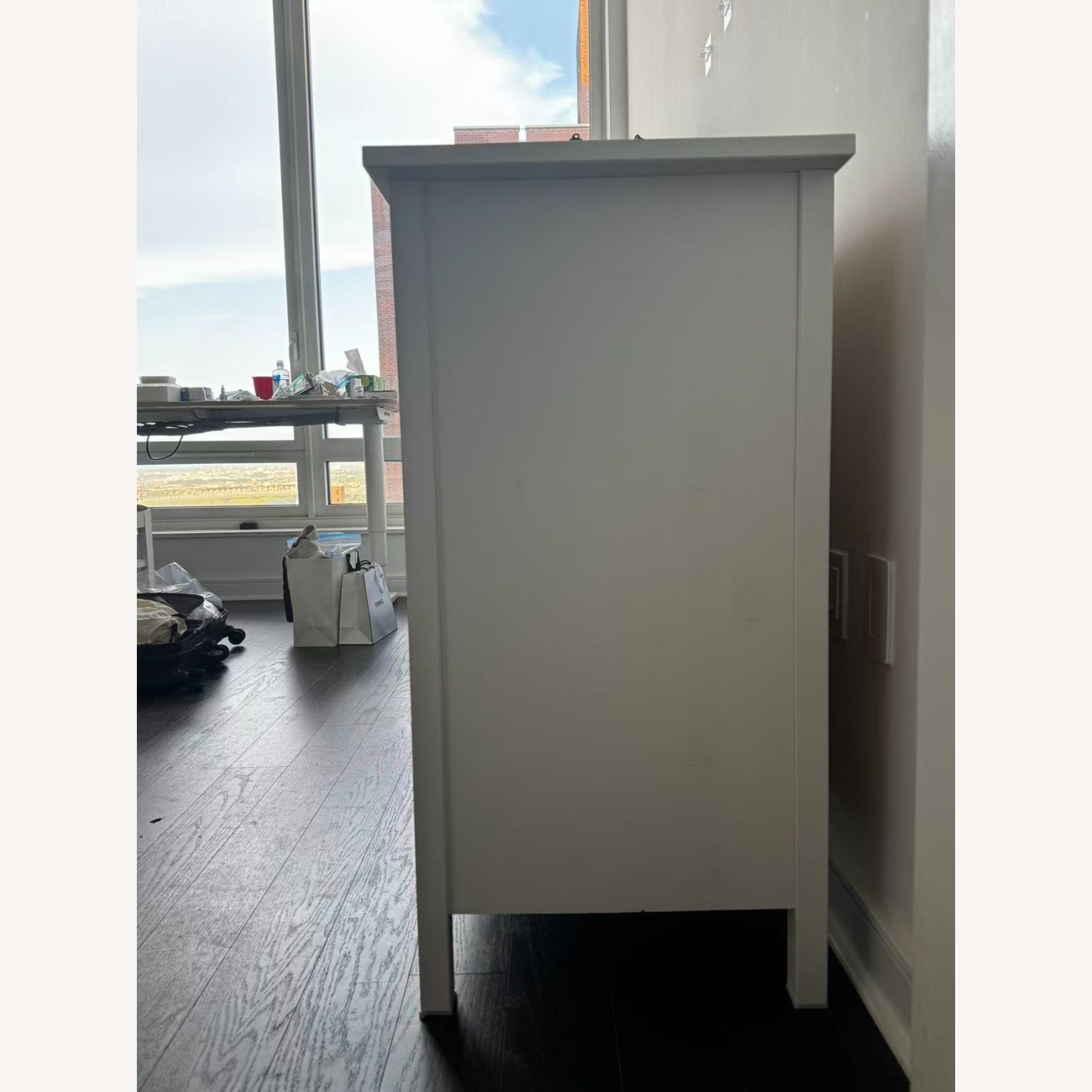 IKEA HEMNES 3-Drawer White Wood Dresser - image-1