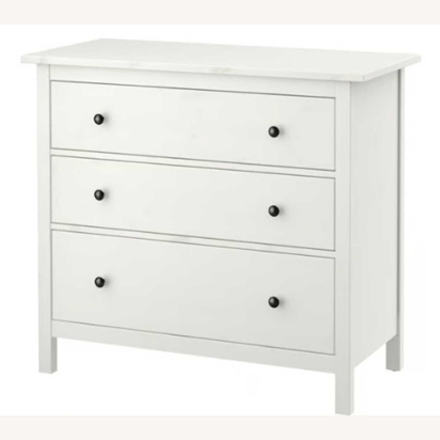 IKEA HEMNES 3-Drawer White Wood Dresser - image-6
