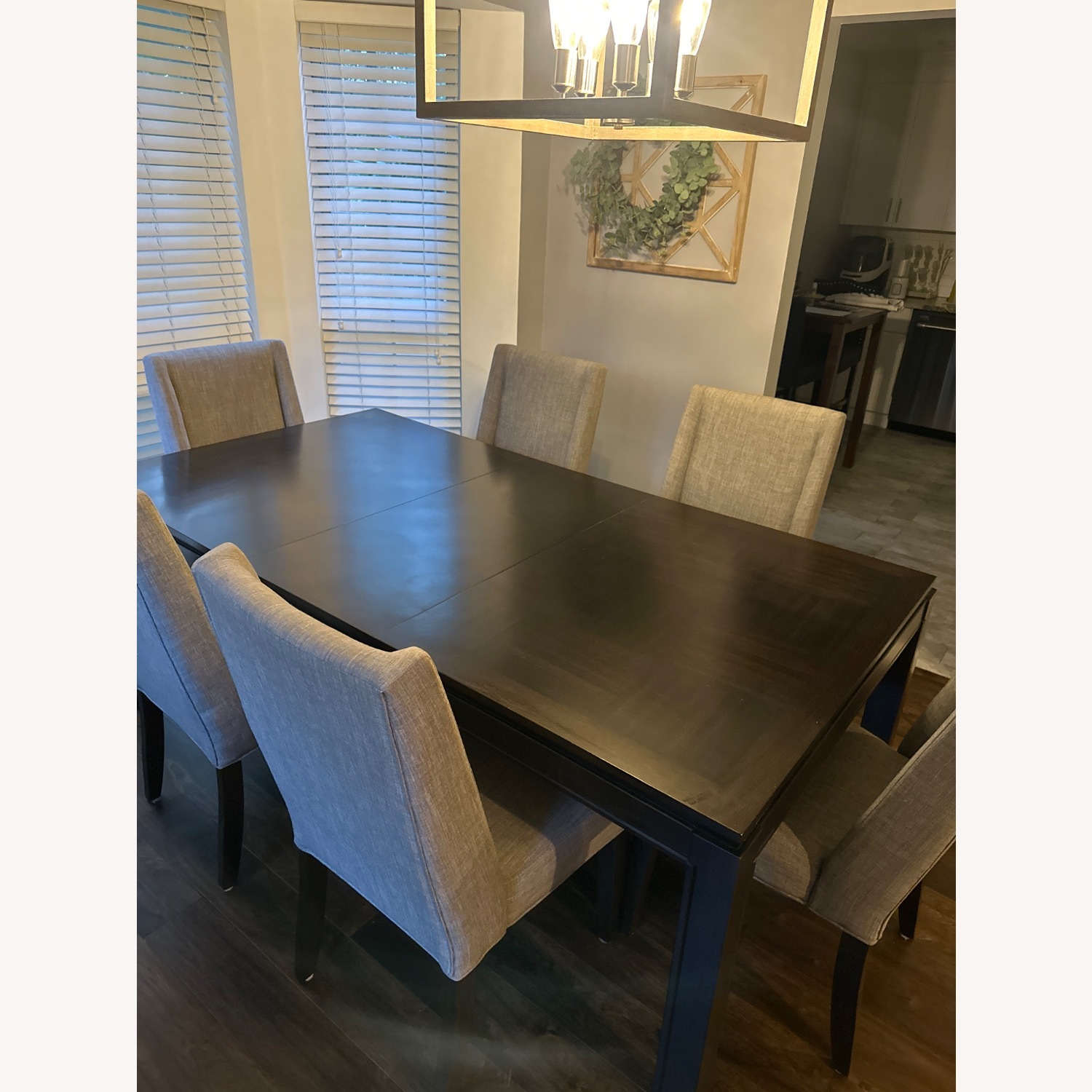 Raymour & Flanigan Dark Brown Logan 7-pc. Dining Set - image-2
